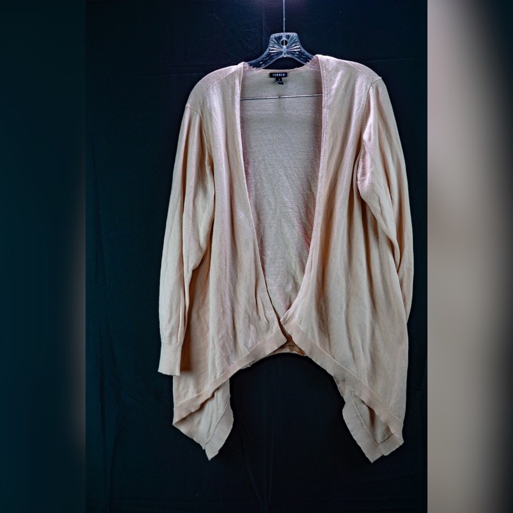 Torrid Shark Tooth Hem Cardigan